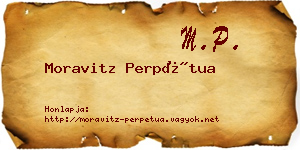 Moravitz Perpétua névjegykártya